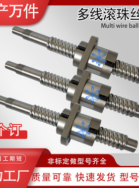 多线滚珠丝杆大导程高速快速SFE1616 2020 2525多头4线滚珠丝杠