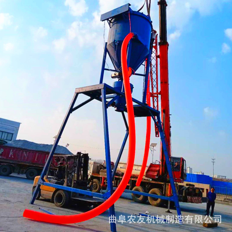 电厂清灰机农友厂家炭黑粉装吨包气力输送机 石灰石粉清库吸灰机