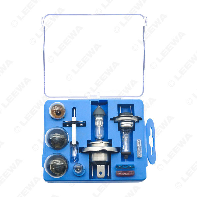 12V汽车卤素灯泡H1/H4/H7/1156/1157/R5W/W5W/ATC 10件套汽车大灯