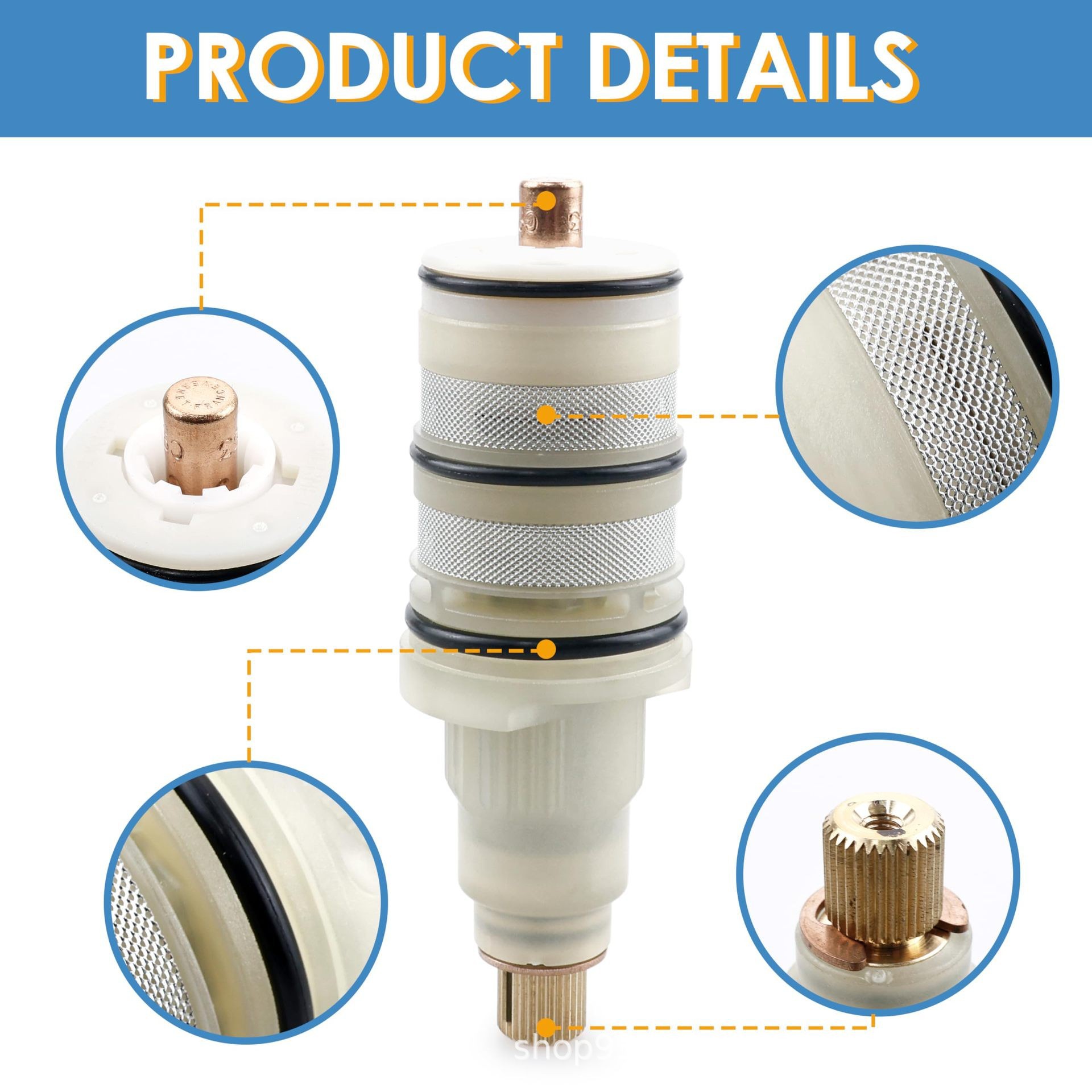 摩’恩恒温阀芯阀芯 Mo‘en 147208 Koh’ler 9.13554 130156 Car