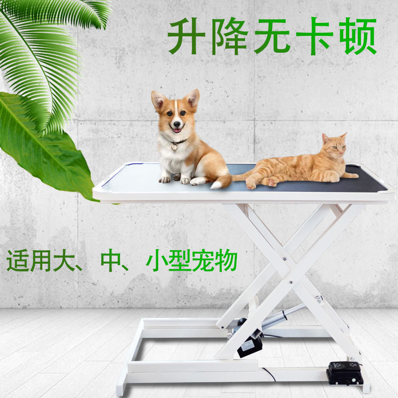 宠物电动升降美容桌大中型液压台宠物店专用狗狗修剪吹毛美容桌