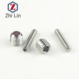 DIN913 基米螺丝平端凹端 916 201内六角止付螺丝 M10不锈钢紧定