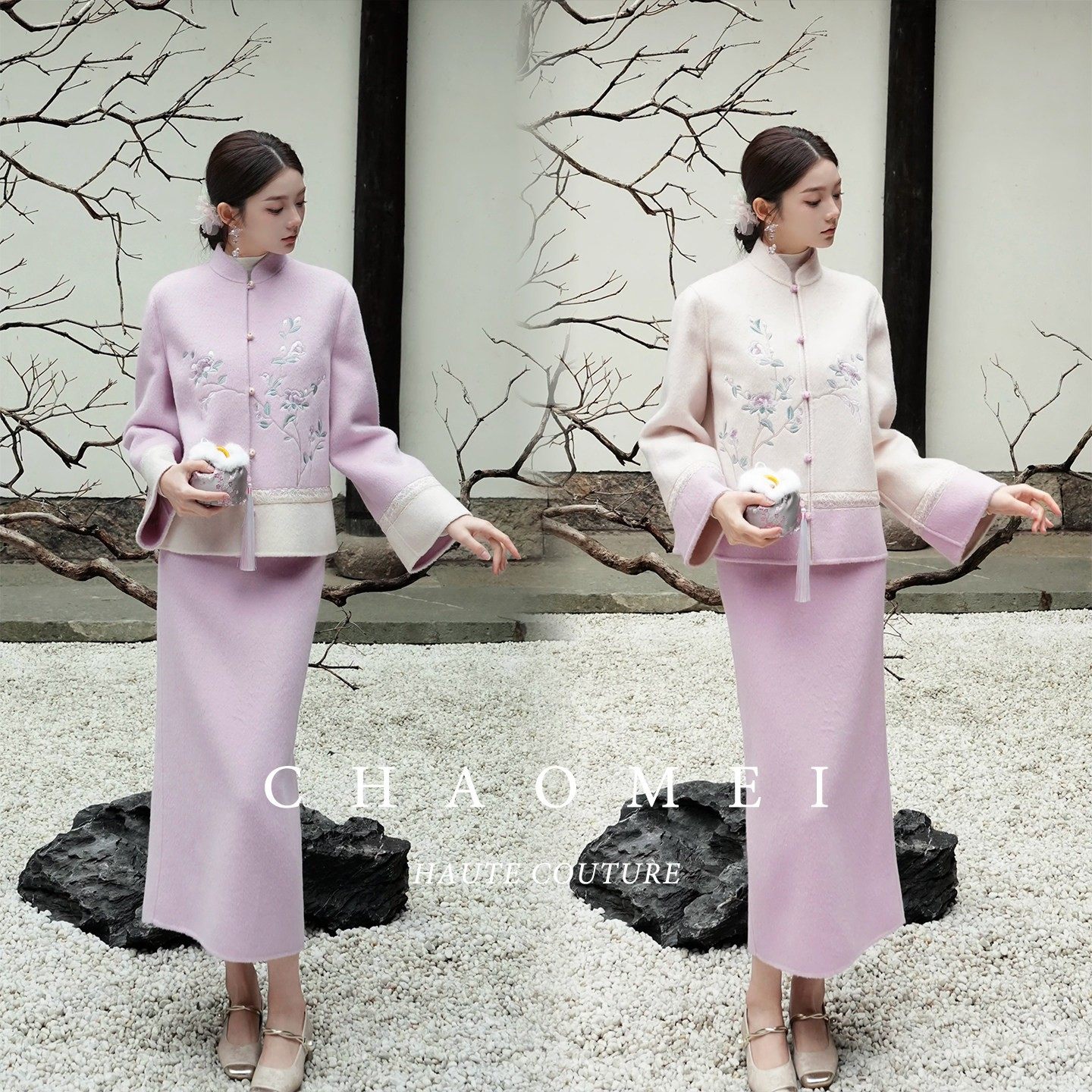 清仓特价【玉娇娥】国风新中式双面可穿刺绣100羊毛双面呢套装,女装/女士精品,汉服套装,淘宝优惠券,粉丝福利购,淘宝优惠卷