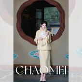 年终特惠 TG02441 刺绣套装 黄桃布丁 80羊毛双面呢新中式