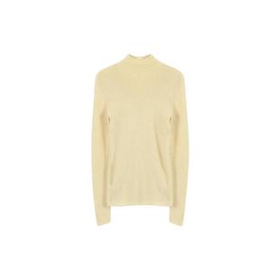 清仓特价 冯(CHAOMEI【暖冬黄】100羊毛针织衫百搭TG02442