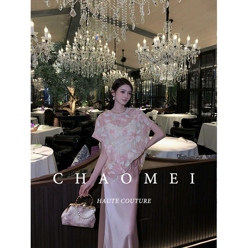 冯（CHAOMEI桃花仙新中式套装女