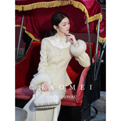 玲珑序 新中式 国风双面呢修身 年终特惠 绵羊毛三件套套装