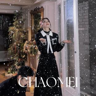 重工优雅小香风外套 冯 法式 韩剧女主 半裙TG02414 CHAOMEI