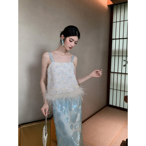 MOPASSANT 5/21新品【予清欢】新中式夏季吊带半裙改良汉服套装