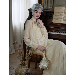 翩章 新中式 半裙套装 蕾丝拼接衬衫 27上新 薄款 MOPASSANT 夏季