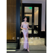 佩兰 100桑蚕丝绣花新中式 无袖 年终特惠 马甲醋酸吊带裙套装