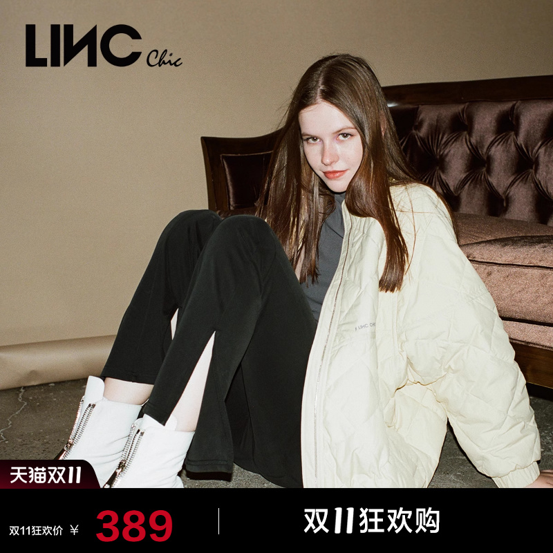 宽松短款轻薄夹克羽绒服女外套