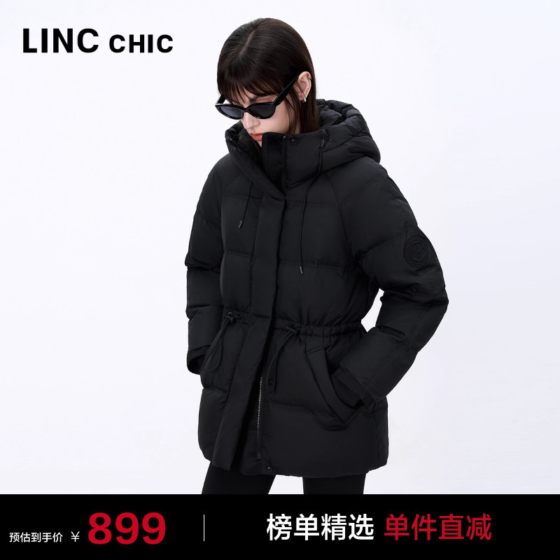 LINC金羽杰女士羽绒服冬季2024新款多彩面包服短款羽绒服女2191Y