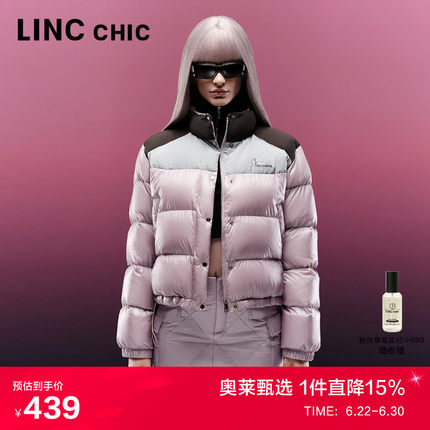 LINC金羽杰短款轻薄羽绒服秋冬超轻机能骑行面包羽绒服保暖外套