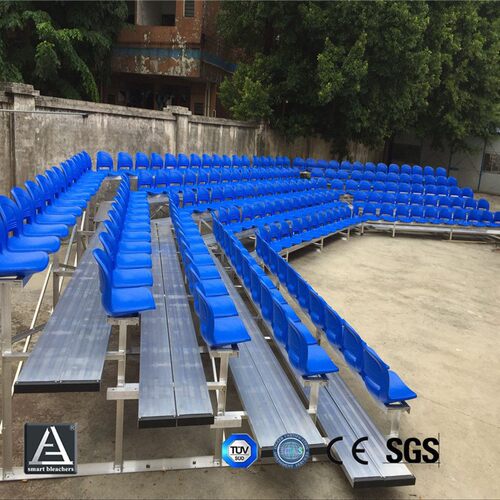 School mobile stand bleachers户外异型铝合金看台 移动看台座椅