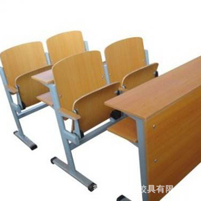 生产铝合金阶梯教室固定连排自动翻转桌椅 大学课桌椅多媒体座椅
