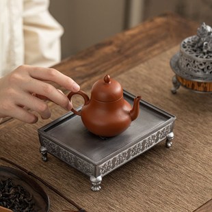 盖碗茶壶茶承家用简约茶具小型茶盘 古风干泡台壶承高端壶承储水式