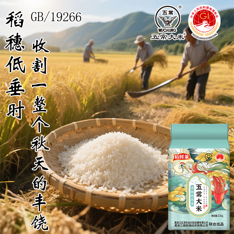 当季新米五常大米稻花香5斤装一口五常米满嘴黑土香三餐皆诗意