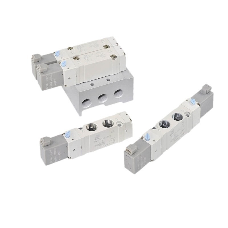 现货金器电磁阀MVSP-188-4E1-DC12 DC24 AC220 -H-D两位五通阀