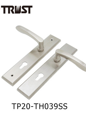 华信TP20-TH039SS液压不锈钢面板配304把手欧式室内房门锁执手锁