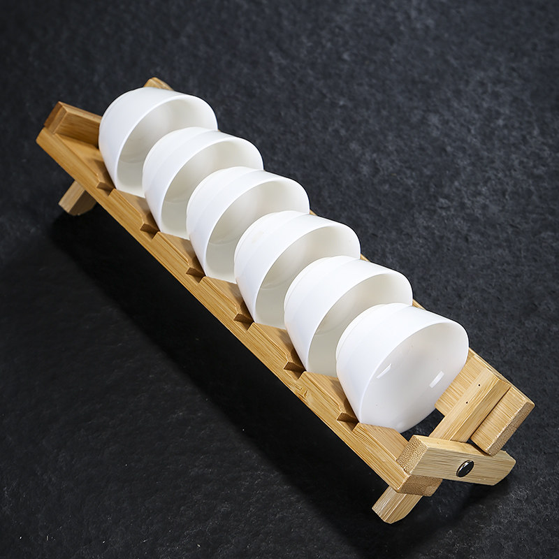 德化羊脂玉白瓷茶杯套装功夫茶具品茗杯陶瓷小杯子斗笠杯带杯架,餐饮具,茶杯,淘宝优惠券,粉丝福利购,淘宝优惠卷