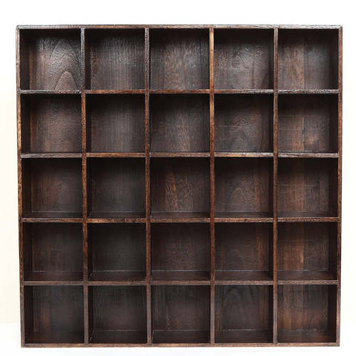 烧桐木实木9格双抽茶杯架多宝阁置物架收纳柜茶具茶壶博古架茶宠