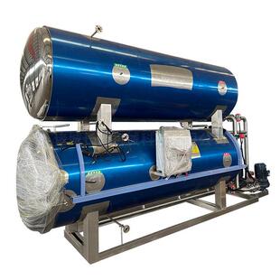 商用高温杀菌锅牛肉罐头喷淋式杀菌釜双层水浴无死角杀菌锅不锈钢