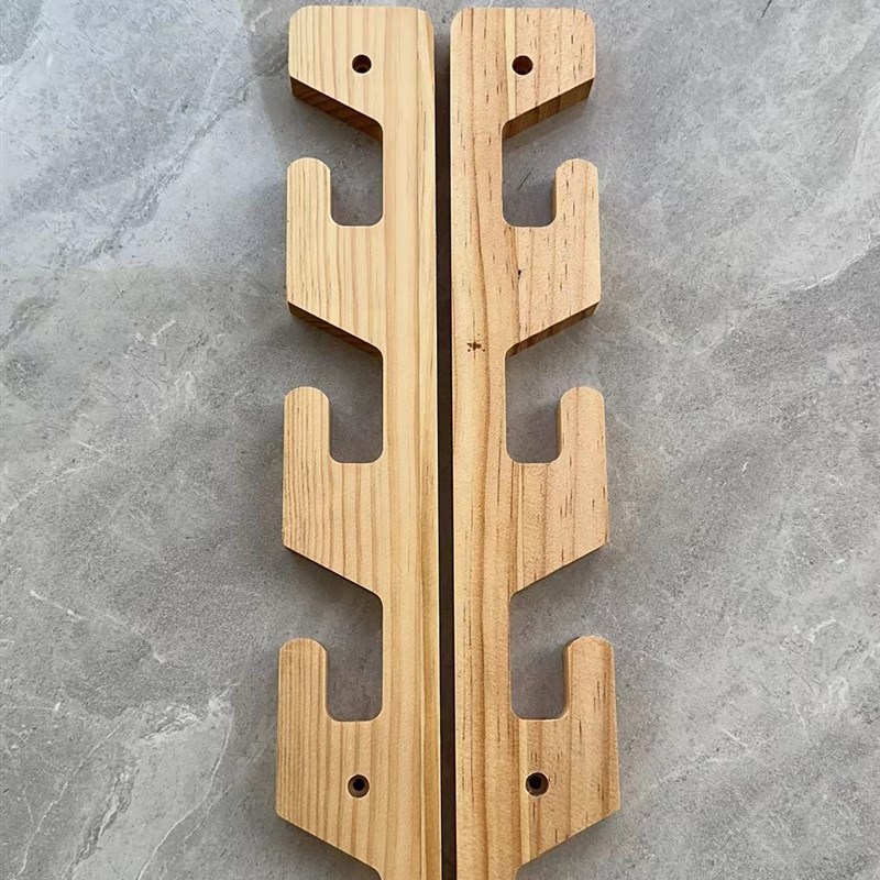 百誉任意撑可活动儿童衣柜挂衣杆通调节高度成长型支撑杆实木榉木