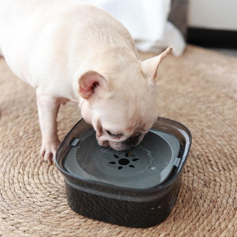 狗狗喝水碗不湿嘴猫水碗猫咪护颈狗浮力水盆宠物防打翻漂浮饮水器