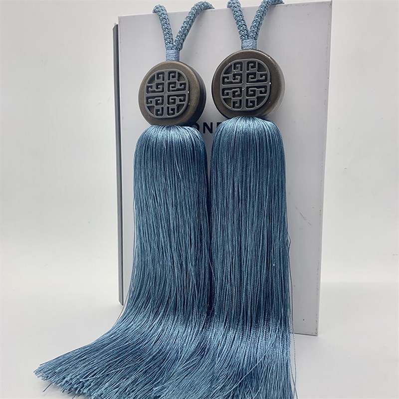 中式窗帘绑带挂球绑球古典装饰流苏扣带收纳挂绳束带高档绑绳系带