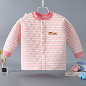 2025儿童秋冬三层夹棉加厚保暖衣宝宝彩棉保暖上衣男女童开衫 裤 子