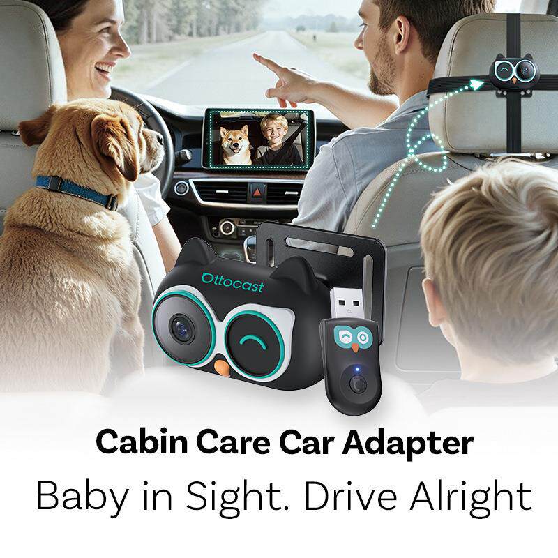 儿童监管器无线carplay适配器CarPlay盒子高清摄像头车机互联盒子