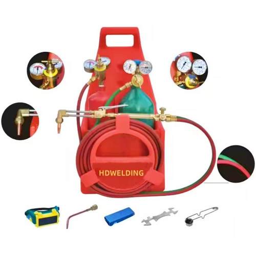 工厂直供外贸便携式美式焊炬割炬套装 氧气乙炔焊割套装带气瓶