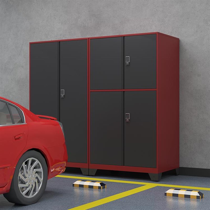 车库柜储物柜储藏室收纳防潮柜车间工具柜地下室车位柜钢制密码柜