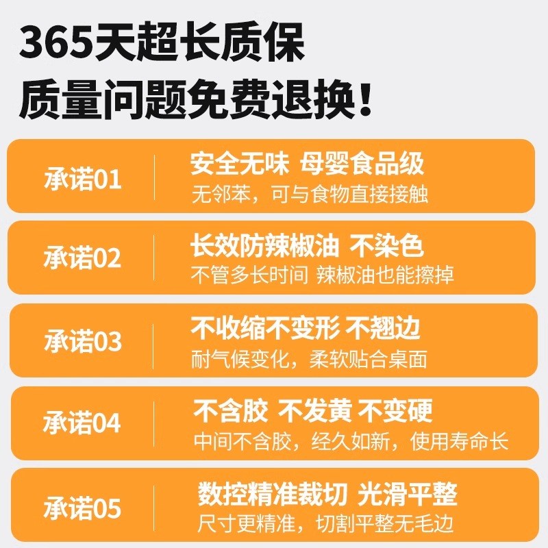 软玻璃pvc桌布新防水防油防烫免洗餐桌垫透明厚桌面保护垫茶几垫