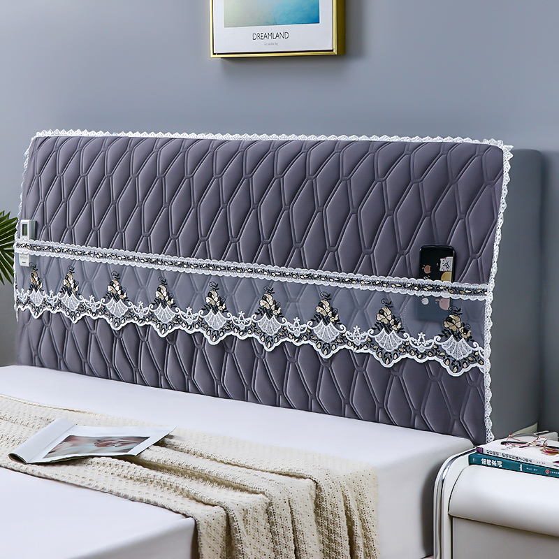 2023年新品防尘加厚加棉全包牀头罩简约牀头套牀头靠背垫子可拆洗