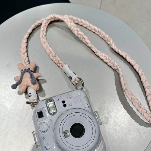 简约ins编织手机长款挂绳挂链通用百搭包包立得挂件链条结实女