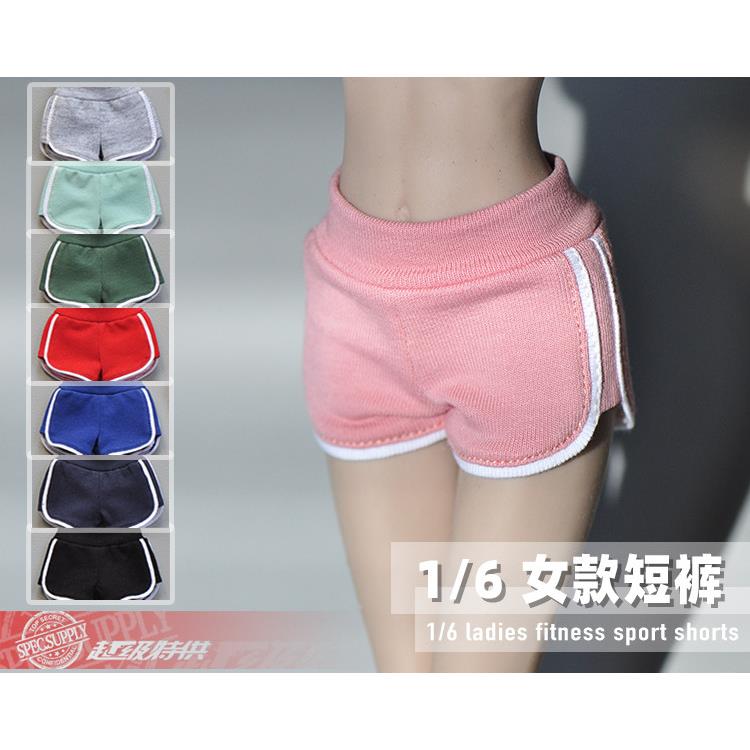 1/6兵人模型配件衣服12寸潮流人偶女包胶素体针织运动短裤瑜伽裤
