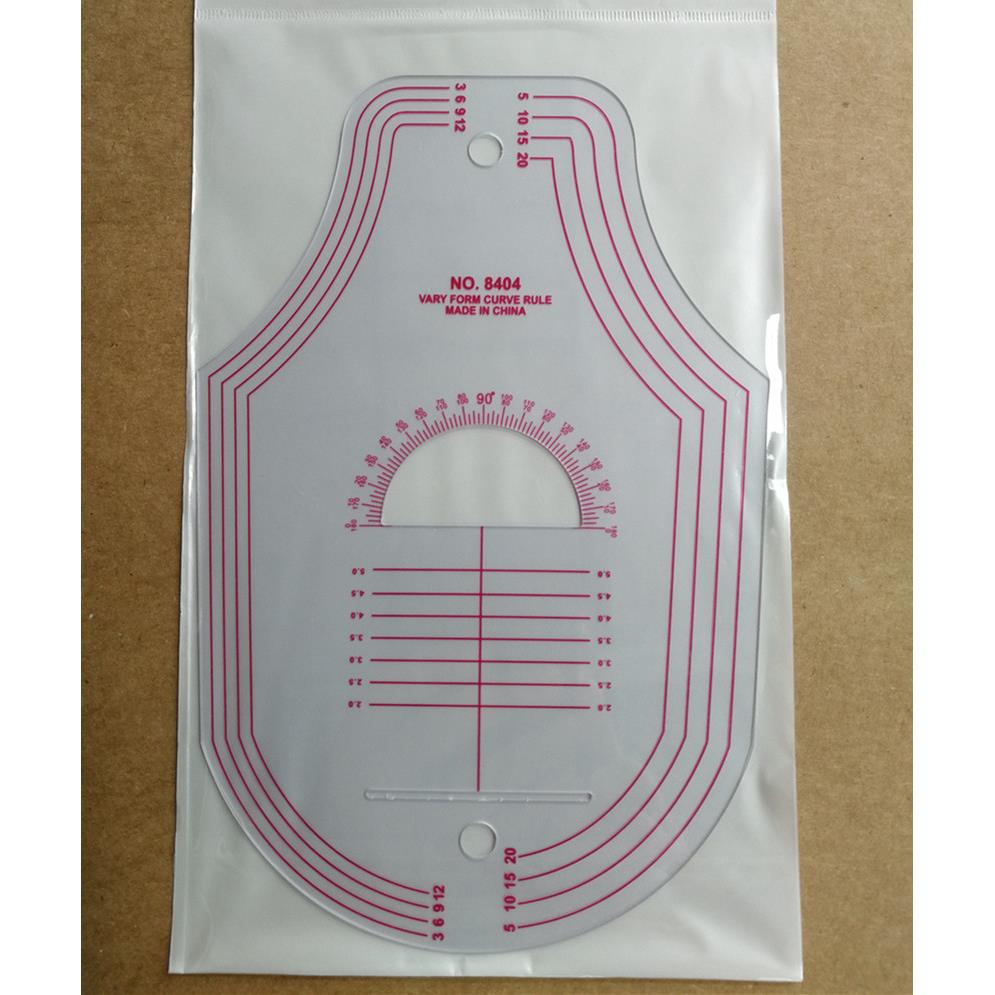 新款服装设计专用打版尺子8404打板尺带量角器推板尺版房制版工具
