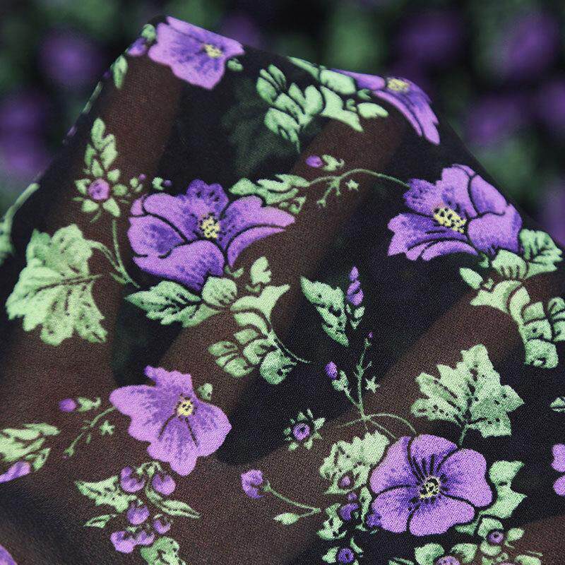 促销75D雪纺印花布料小碎花清新花裙夏季服装连衣裙手工面料