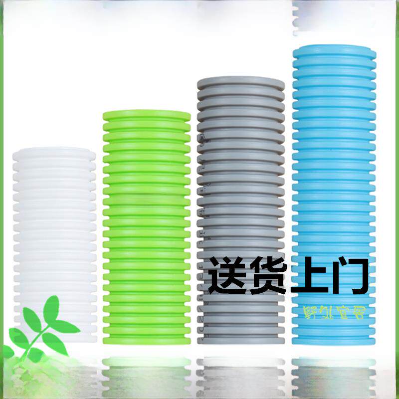 新风系统Pe管波纹管新风配件管道软管双层消声器隔音环保通风管道