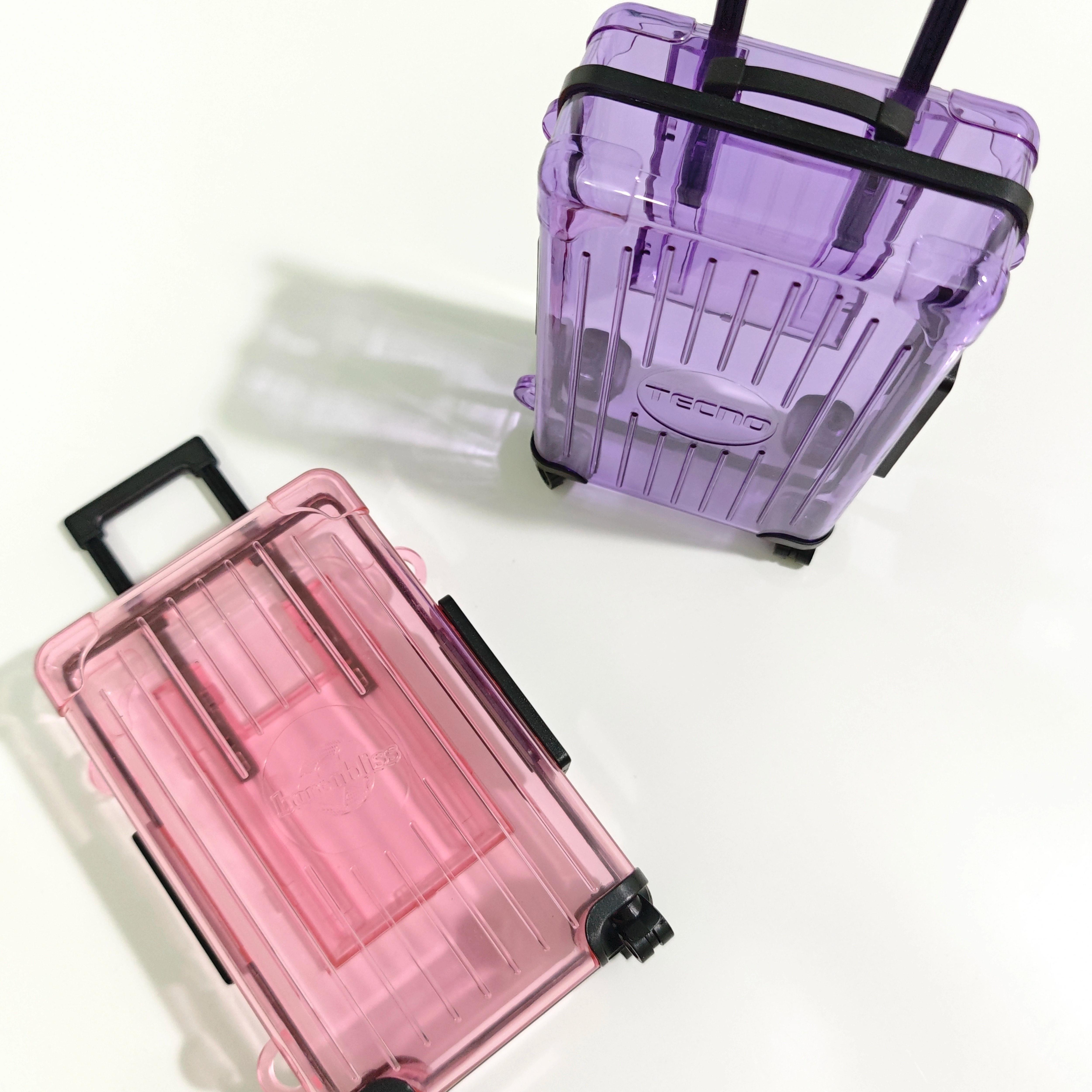 迷你方型行李箱挎包化妆品彩妆收纳盒旅行拉杆箱盒儿童玩具多款