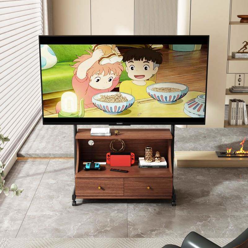 客厅可移动的电视柜带轮小户型卧室电视机支架移动柜主卧超薄窄款
