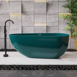 成人浴盆迷你 独立式 日式 亚克力粉色家用小户型浴缸民宿酒店一体式