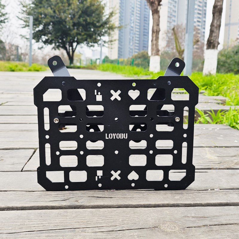 摩托车扩展架侧边包支架改装摩旅边箱挂板侧油箱电动车战术边架