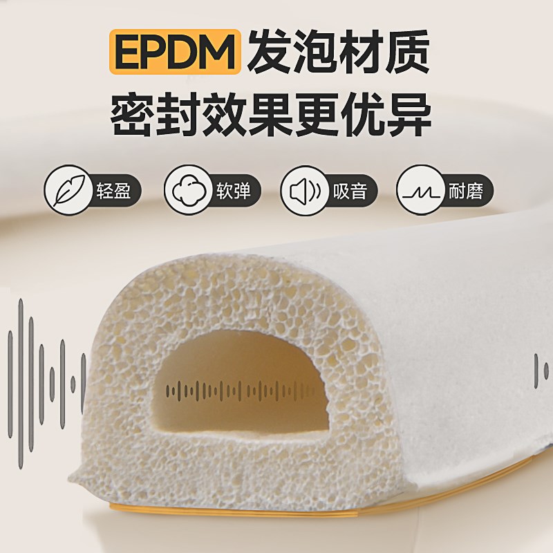 门框密封条门缝关不紧门底缝隙防风条胶条门窗木门房间门隔音门贴