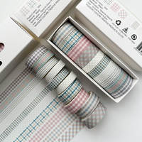The popular gold-embossed and color-printed planner tape stickers set, along with the checkered repair sponge thumbnail 3