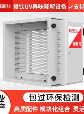 餐饮业UV异味处理设备DGRH-UVC-4K光氧催化环保废气低空处理设备
