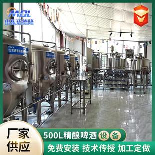 不锈钢葡萄酒发酵罐啤酒设备自酿啤酒机一体化酿酒发酵罐糖化罐