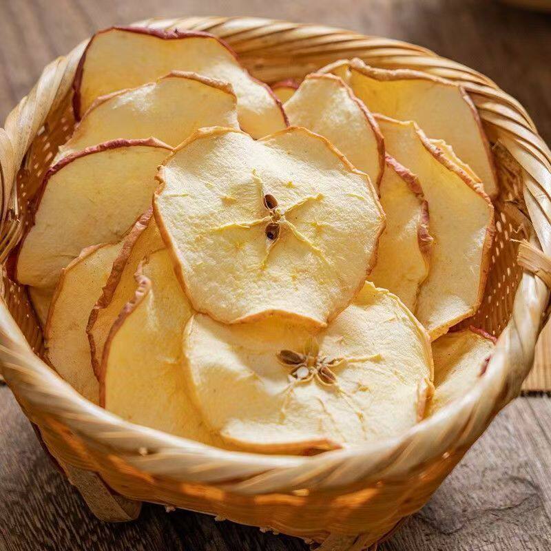 烘干苹果碎片干片泡水即食苹果碎无添加无糖网红水果片茶便宜带皮